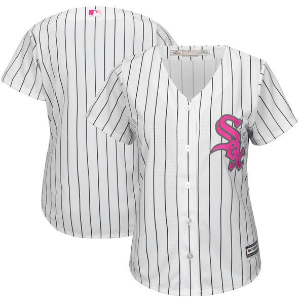 Women 2017 MLB Chicago White Sox White Mothers Day Jerseys->los angeles angels->MLB Jersey